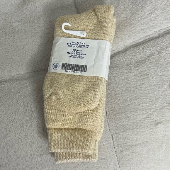 DSCP Men's Khaki Socks Wool Cotton Natural Fibers Size 10 Military Forces - Picture 2 of 2